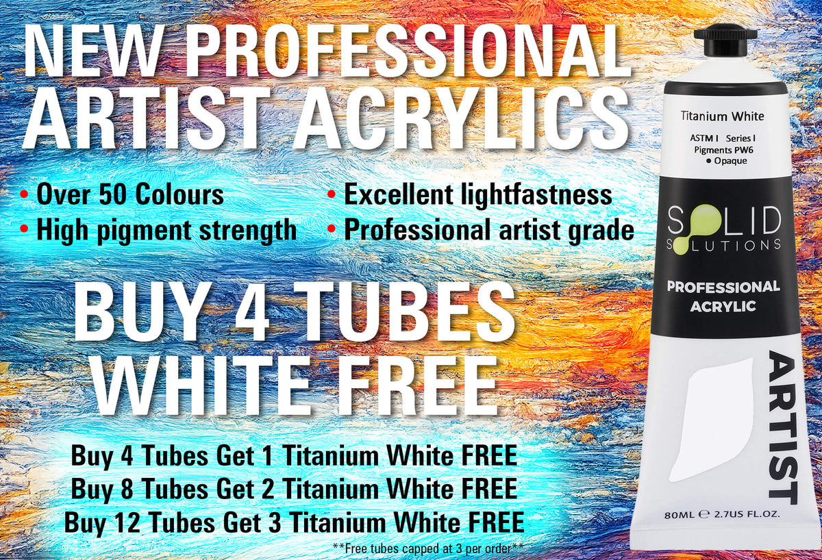 Solid Solutions professional heavy body artist acrylic paints