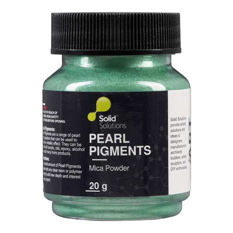 Solid Solutions Seaweed Green mica powder, 20g jar