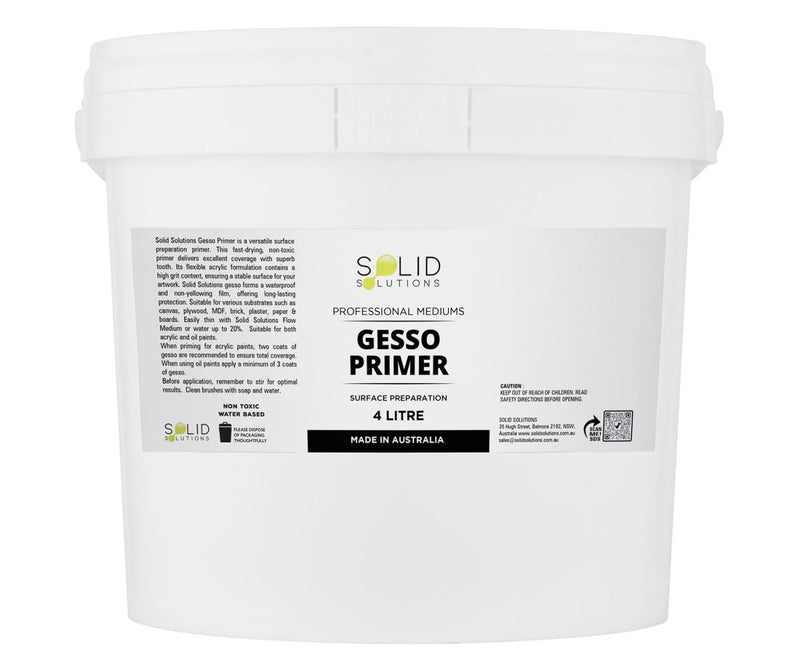 Gesso Primer | BLACK 4 Litre