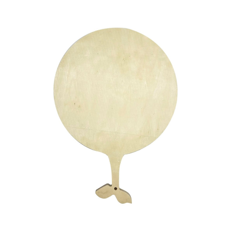Resin Art - 1 x Plywood Large Round Board Tray with Fish Tail Handle 35cm