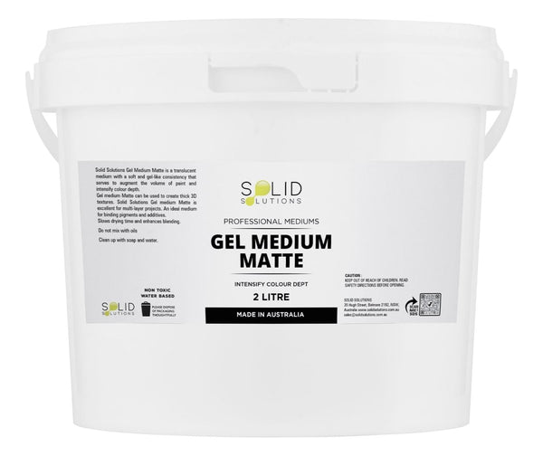 Solid Solutions Gel Medium Matte - 2 Litre