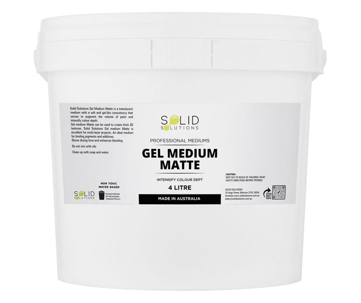 Solid Solutions Gel Medium Matte - 4 Litre