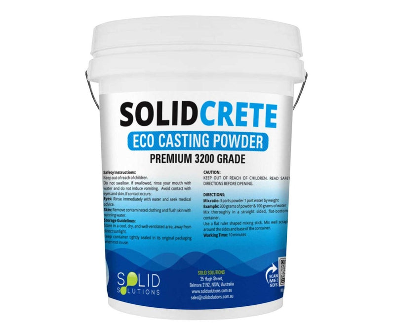10KG pail of SolidCrete Eco Casting Powder, premium 3200 grade casting material