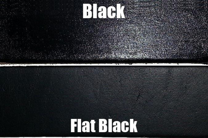 Flat store black paint