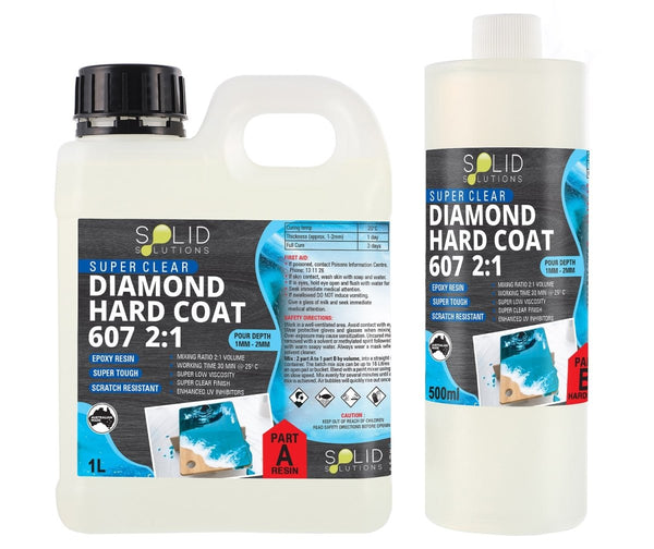 Diamond Hard Coat 607 2:1 | 1.5L Kit UV Epoxy Resin