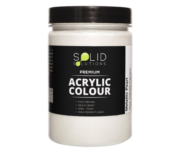 Solid Solutions Acrylic Paint | Metallic Pearl - 250ml