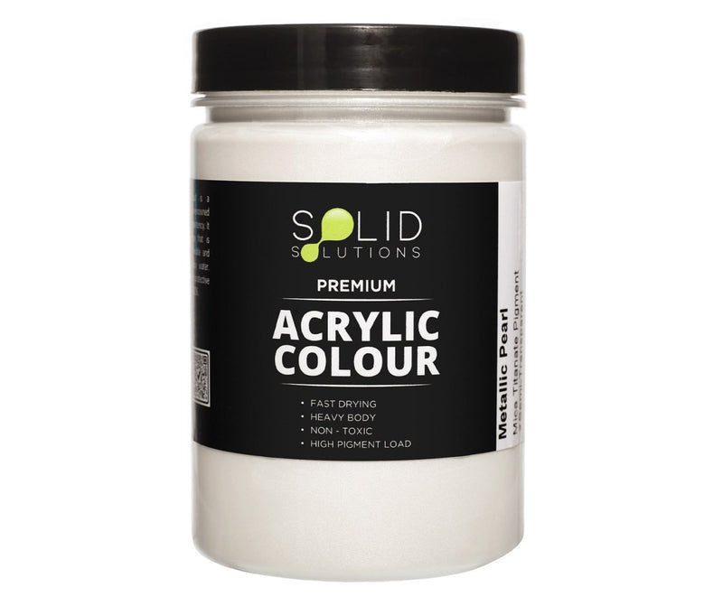 Solid Solutions Acrylic Paint | Metallic Pearl - 250ml