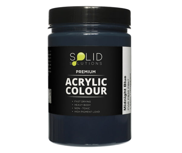 Solid Solutions Acrylic Paint | Midnight Blue - 250ml