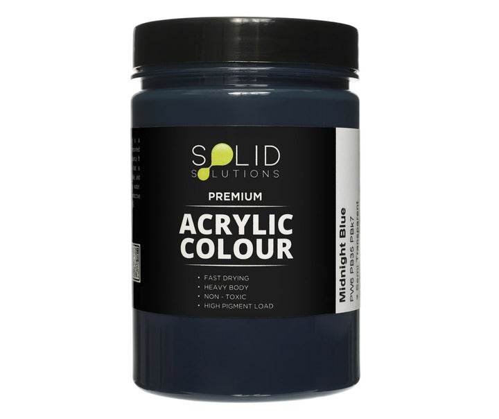 Solid Solutions Acrylic Paint | Midnight Blue - 250ml
