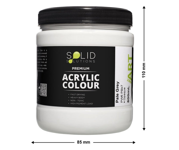 Solid Solutions Acrylic Paint | Pale Grey - 500ml