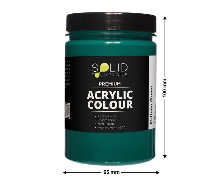 Solid Solutions Acrylic Paint | Phthalo Green - 250ml