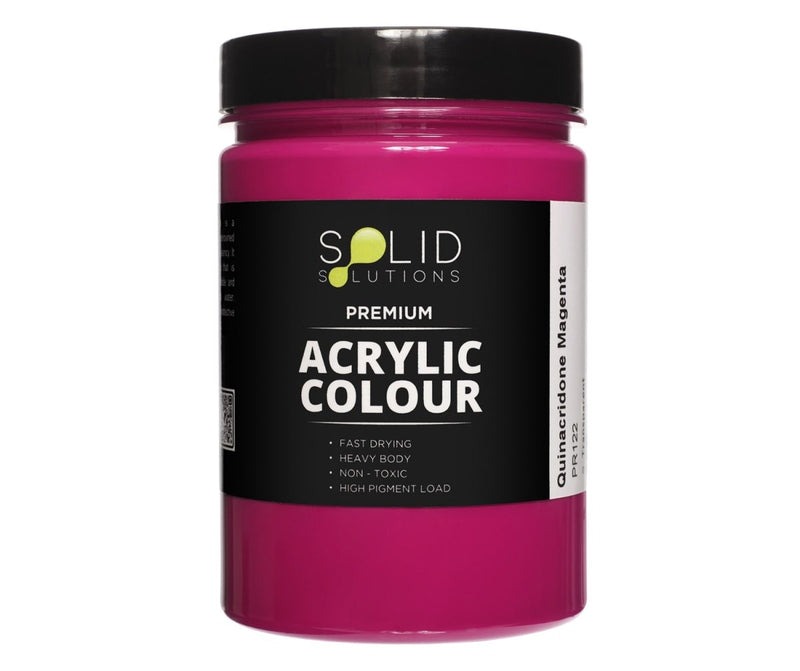Solid Solutions Acrylic Paint | Quinacridone Magenta - 250ml