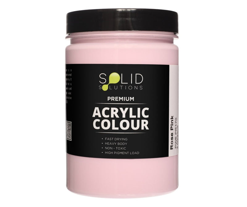 Solid Solutions Acrylic Paint | Rose Pink - 250ml
