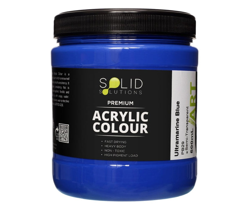 Solid Solutions Acrylic Paint | Ultramarine Blue - 500ml