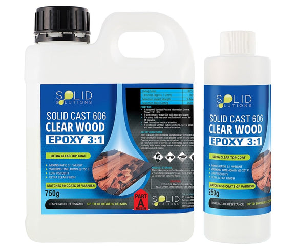 Solid Cast 606 | Clear Wood Epoxy - Solid Solutions