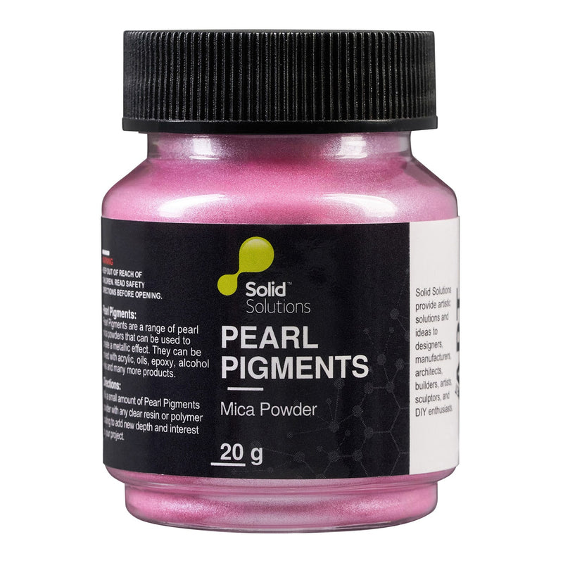 Solid Solutions Cherry Blossom Pink mica powder, 20g jar