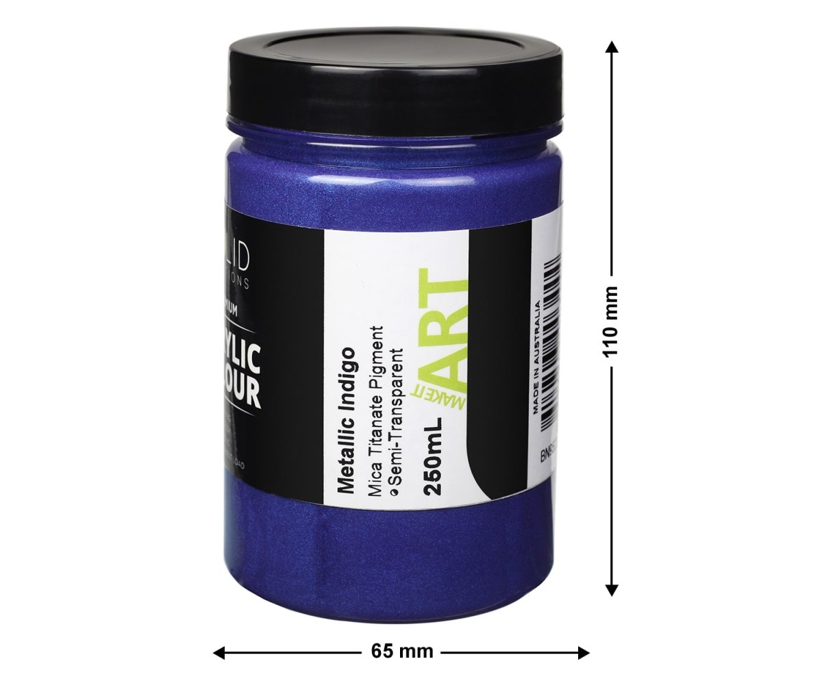 Acrylic Paint | Metallic Indigo - 250ml