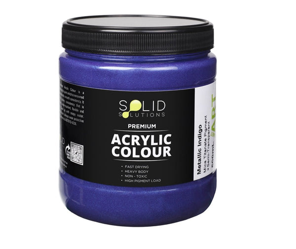 Acrylic Paint | Metallic Indigo - 500ml