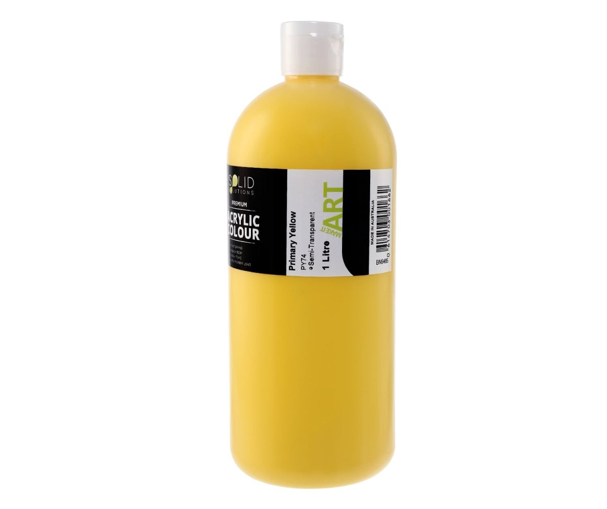 Acrylic Paint | Primary Yellow - 1 Litre – Solid Solutions