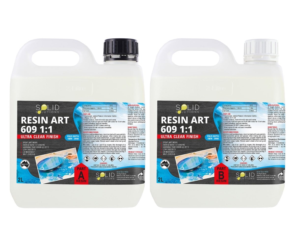 Epoxy Resin Art 609 1:1 | 4L Kit – Solid Solutions
