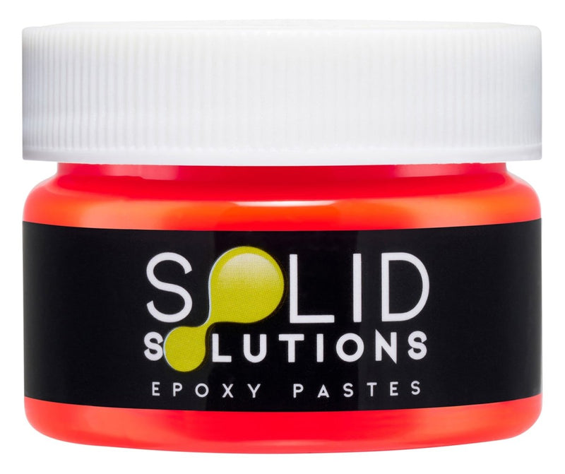 Solid Solutions Fluorescent Dragonfruit Red epoxy pigment paste, 30mL jar