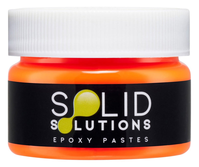 Solid Solutions Fluorescent Vivid Orange epoxy pigment paste, 30mL jar