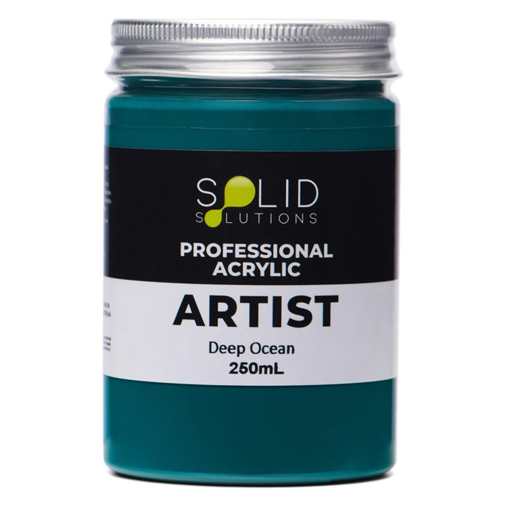 Professional Artist Acrylic Paint | Deep Ocean S1 - 250mL – Solid Solutions