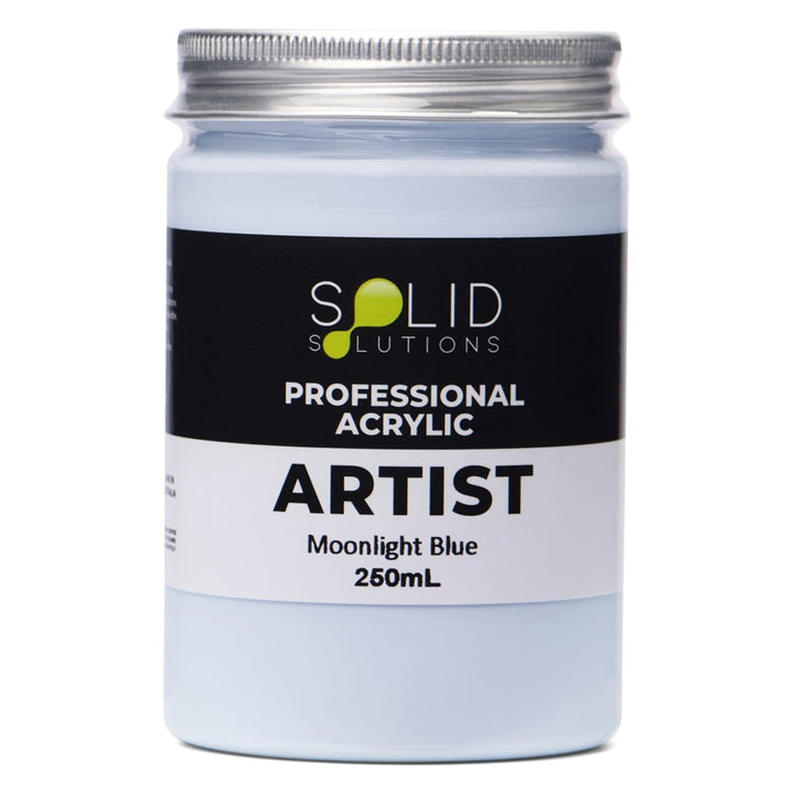 Professional Artist Acrylic Paint | Moonlight Blue S1 - 250mL – Solid ...