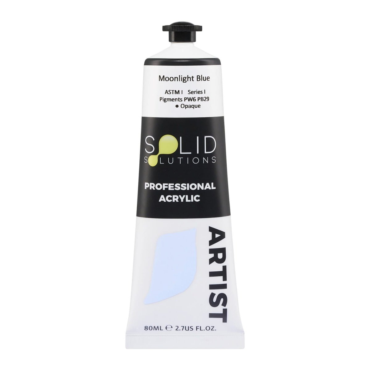 Professional Artist Acrylic Paint | Moonlight Blue S1 - 80mL – Solid ...