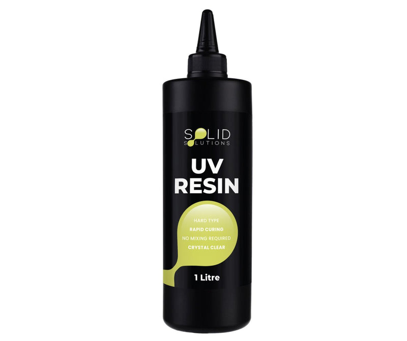 Solid Solutions Professional UV Resin, 1 Litre bottle — single-component resin that cures under UV light or sunlight