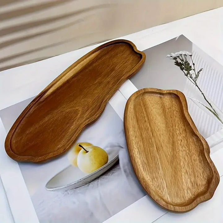 Resin Art - 1 x Acacia Wood Large Cloud Shape Tray 29cm