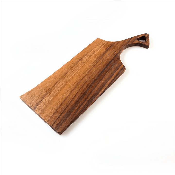 Resin Art - 1 x Acacia Wood with Curved Handle Chopping Board 38cm