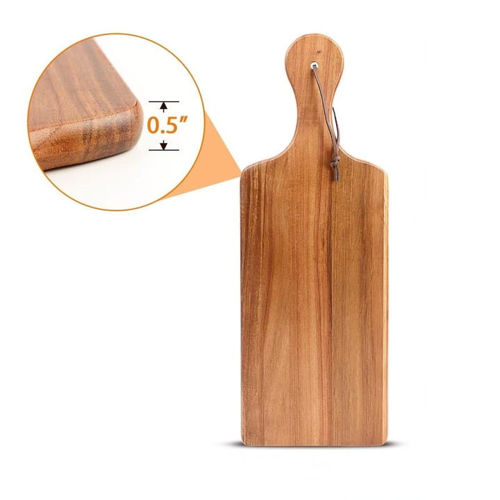 Resin Art - 1 x Acacia Wood with Handle Chopping Board 43cm