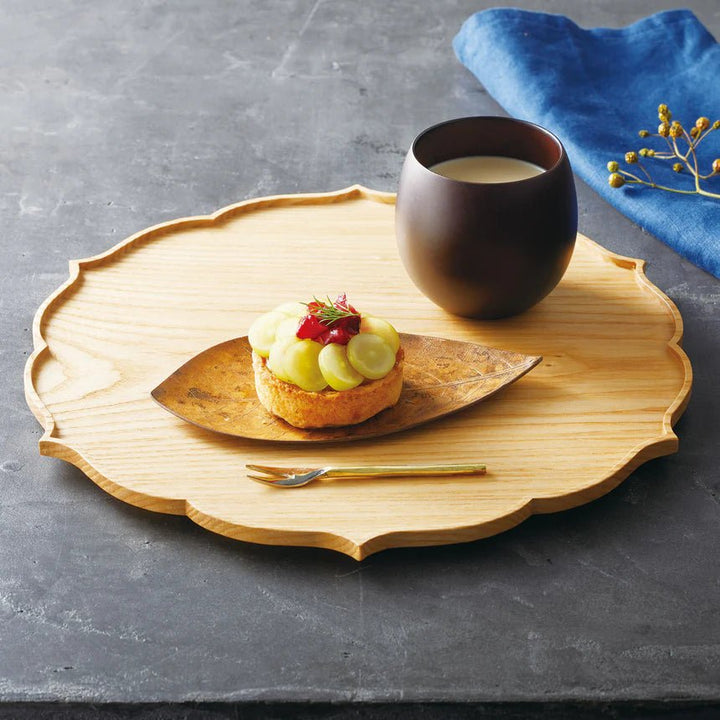 Resin Art - 1 x Pine Wood Lace Edged Round Tray 34cm