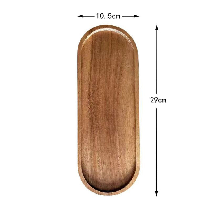 Resin Art - 1 x Wooden Acacia Large Tray Coaster with Groove 29cm x 10.5cm