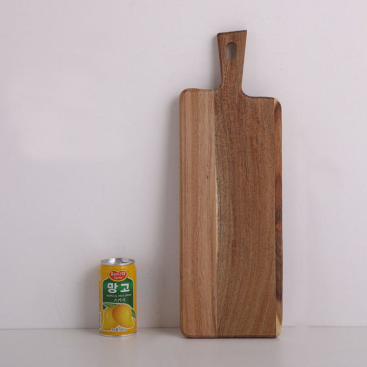 Resin Art - 1 x Wooden Large Acacia Chopping Board Tray with Handle 43cm x 14.5cm x 1.5cm