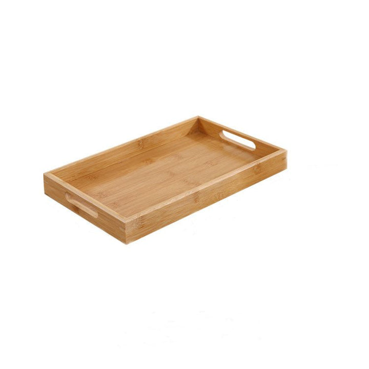 Resin Art - 1 x Wooden Medium Bamboo Serving Tray Board with Handles 30cm x 20cm x 4cm