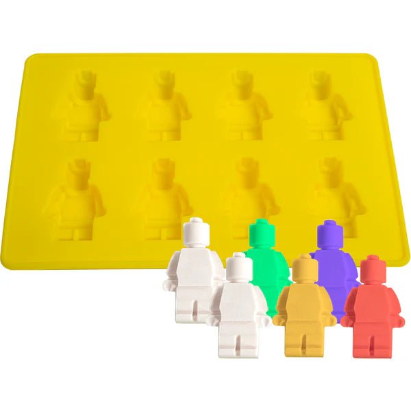 Silicone Mould - 1 x 8 Block Men Mould 16cm x 11cm