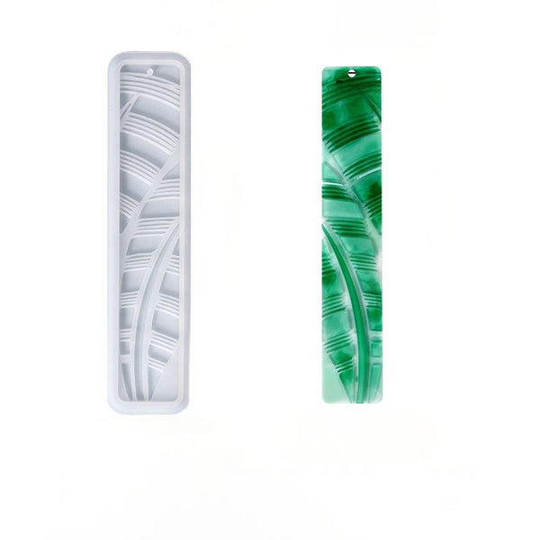 Silicone Mould - 1 x Feather Bookmark Mould 15cm x 3.5cm