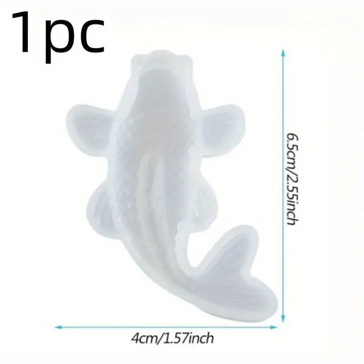 Silicone Mould - 1 x Koi Carp Fish Mould 6.5cm x 4cm x 2cm