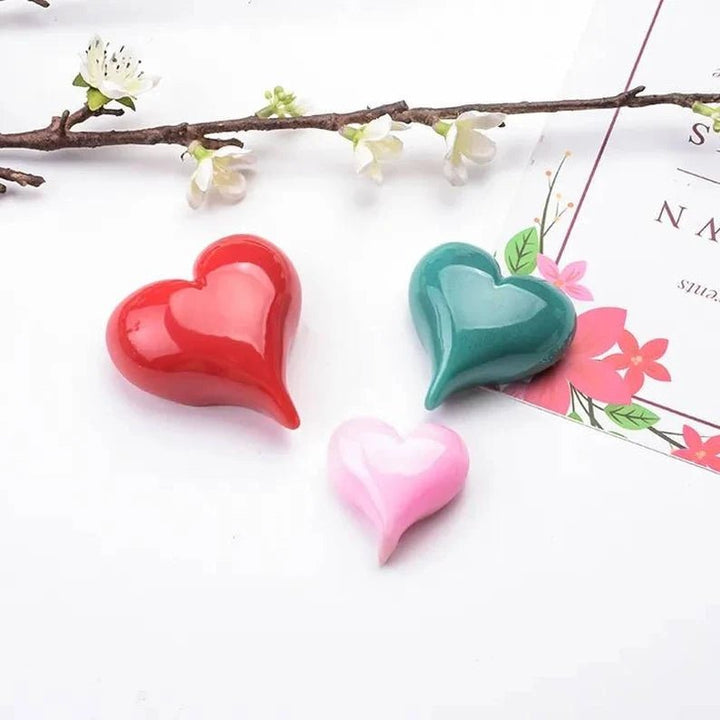 Silicone Mould - 1 x Large Heart Keyring Pocket Hug Mould 6.8cm x 6.4cm x 2.7xm