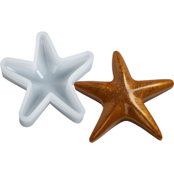 Silicone Mould - 1 x Large Starfish Mould 8cm x 8cm x 2cm