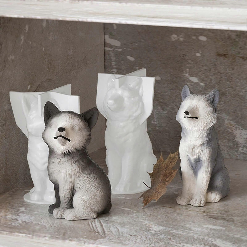 Silicone Mould - 1 x Silicone 3D Fox Wolf Mould