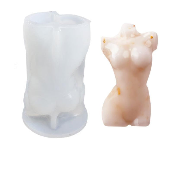 Silicone Mould - 1 x Womens Torso Mould 8.7cm x 5cm