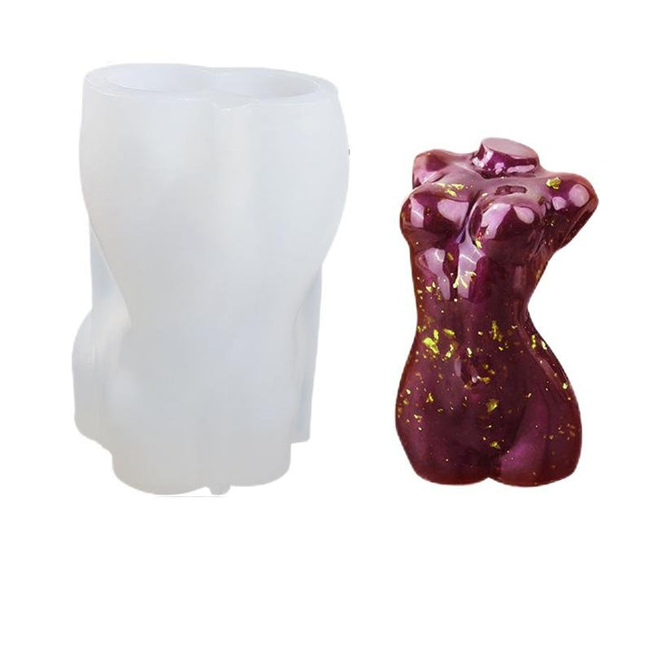 Silicone Mould - 1 x Womens Torso Mould 9cm x 5.5cm