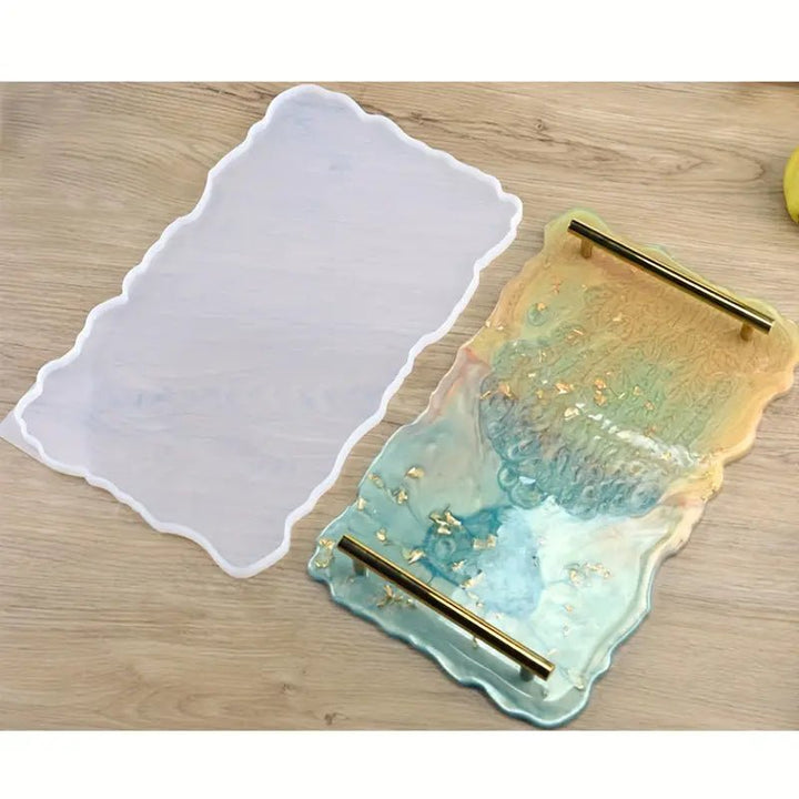 Silicone Mould - Large Rectangle Tray Platter 30cm x 17cm x 1cm