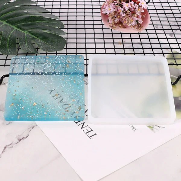 Silicone Mould - Large Square Placemat Coaster 13cm x 13cm x 1cm
