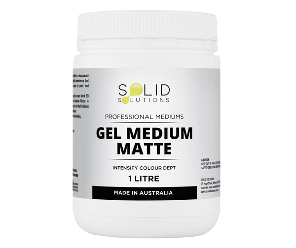 Solid Solutions Gel Medium Matte - 1 Litre