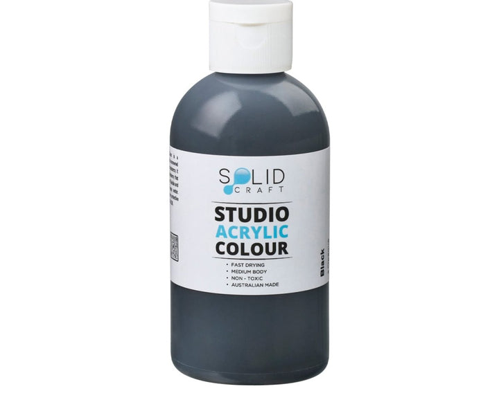 Studio Acrylic Paint | Black - 250ml