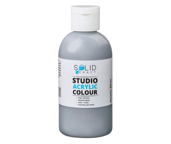 Studio Acrylic Paint | Metallic Silver - 250ml